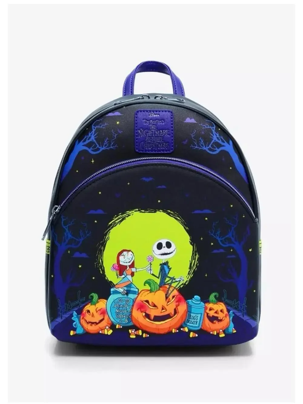 Loungefly NBC Jack & Sally Pumpkins Mini Backpack/Coin Purse